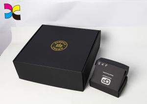 Quality Hot Stamping OEM Cosmetic Box Packaging / Black Cardboard Shipping Boxes wholesale