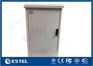 Quality IP55 Power Coating Outdoor Data Cabinet 19&quot; Mounting Rails With Door Stopper wholesale