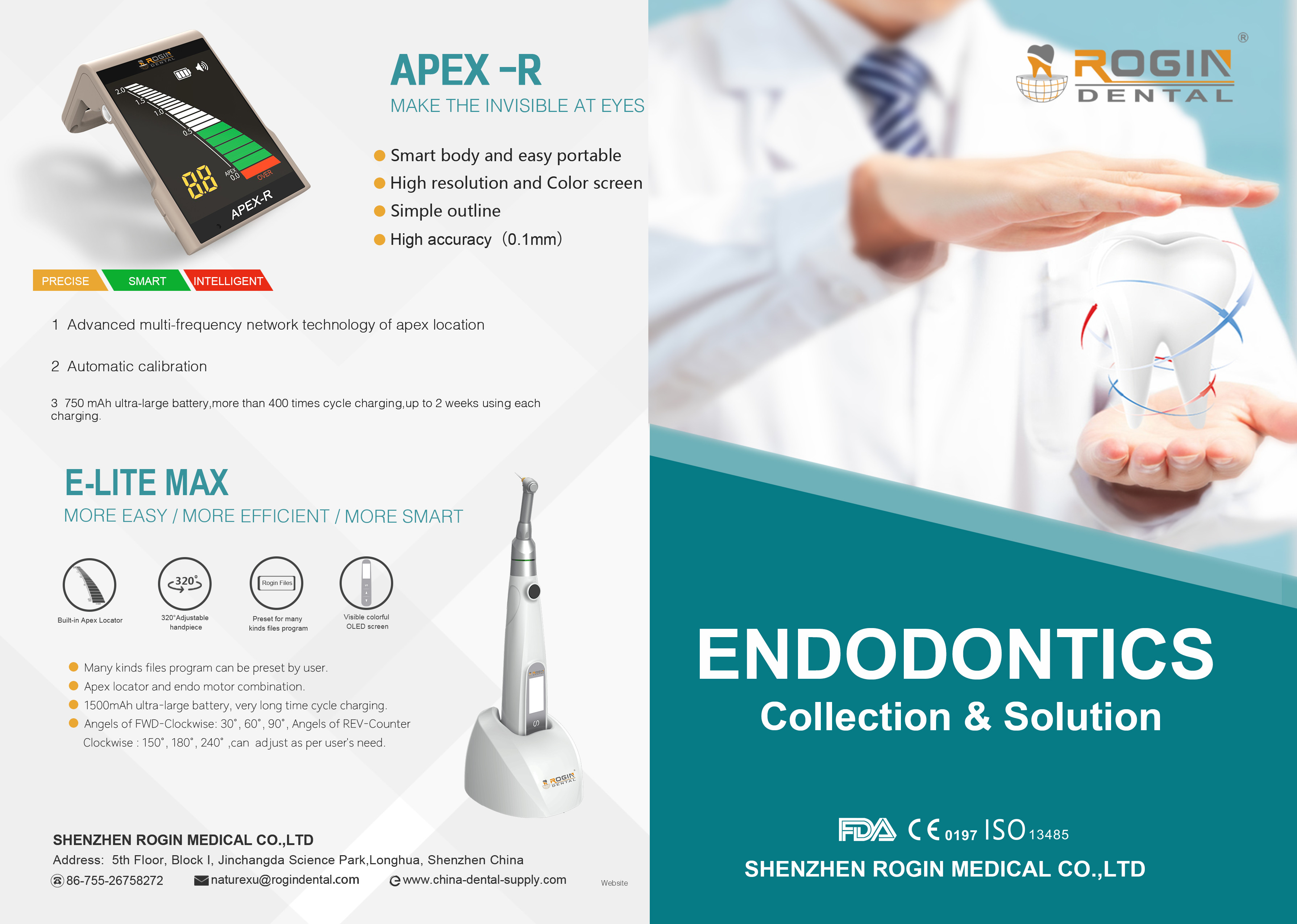 Rotary Dental Instruments The Latest 2 in 1 Wireless Endo Motor With Apex Function For Dentist In Root Canal Treatment.