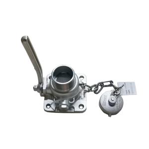 Quality ISO Tank Container Spare Parts and Accessories 1.5'' BSP Air Inlet Ball Valve with Temperature Gauge wholesale