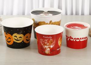 Quality KFC High CapacityFamily Fried Chicken Paper Buckets Disposable With Lid wholesale