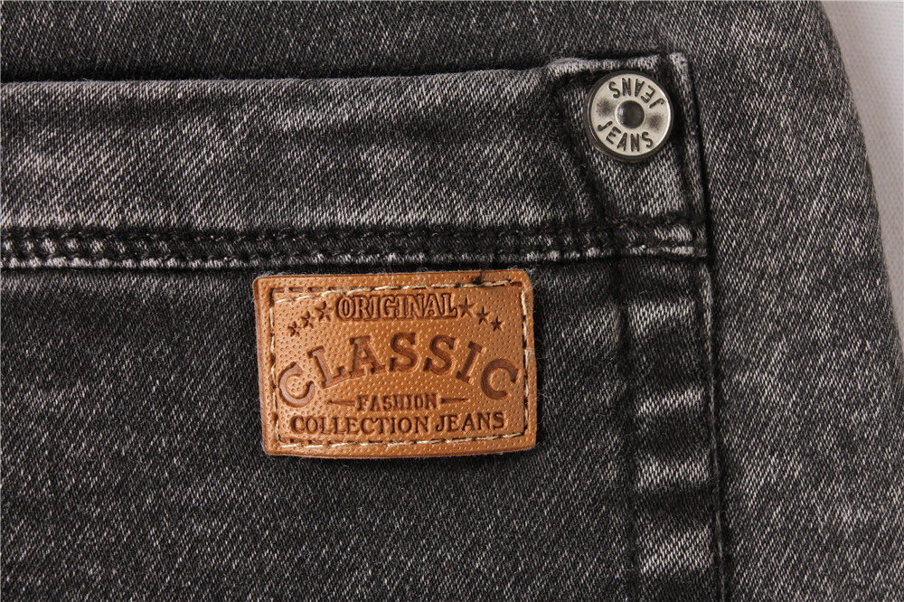 Black Washed Men's Denim Half Pants Mens Elastic Waist Jean Shorts
