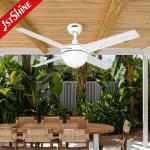 230V 50HZ OEM 4 Iron Blades Dimmable Remote LED Ceiling Fan Light