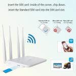 Home 4G LTE Router 300Mbps Unlocked 4x5dBi External Antennas