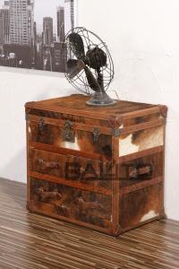 Quality classical old style antique leather drawers case furniture wholesale