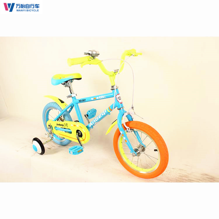 NO Foldable Childrens Training Wheel Bikes Purple 16 Inch Kids Bike OEM
