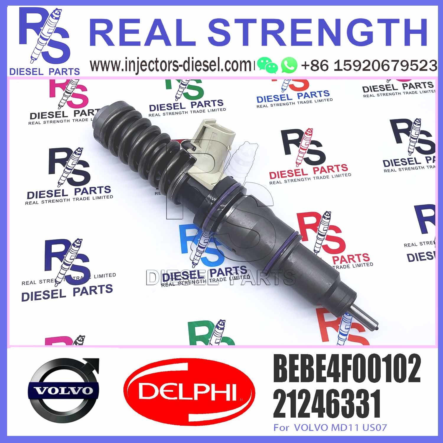 Direct Sale Diesel Fuel Injector 21246331 21028628 BEBE4F00102 For V-O-L-V MD11 US07