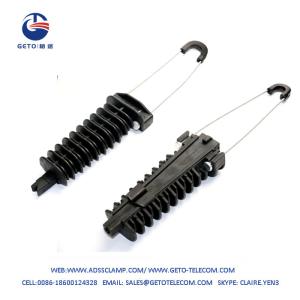 Quality 12 - 16 Mm ADSS Cable Clamp 12KN FTTH PA2000 Anchoring Clamp wholesale