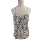 Leopard Print Spaghetti Straps For Summer Women'S 100% Viscose
