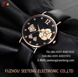 Quality elegant flowers wrist watch diamonds ladies watch wholesale