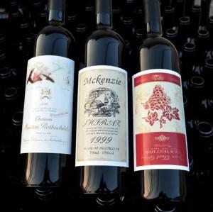 Quality Candle Wine Label Stickers Gold Silver Stamping Spot UV Embossed Sticker Printing wholesale