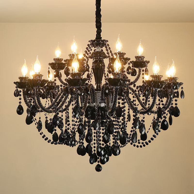 Glass Dining Room Crystal Chandelier Lighting Hotel Wedding Event Decor 120cmx110cm