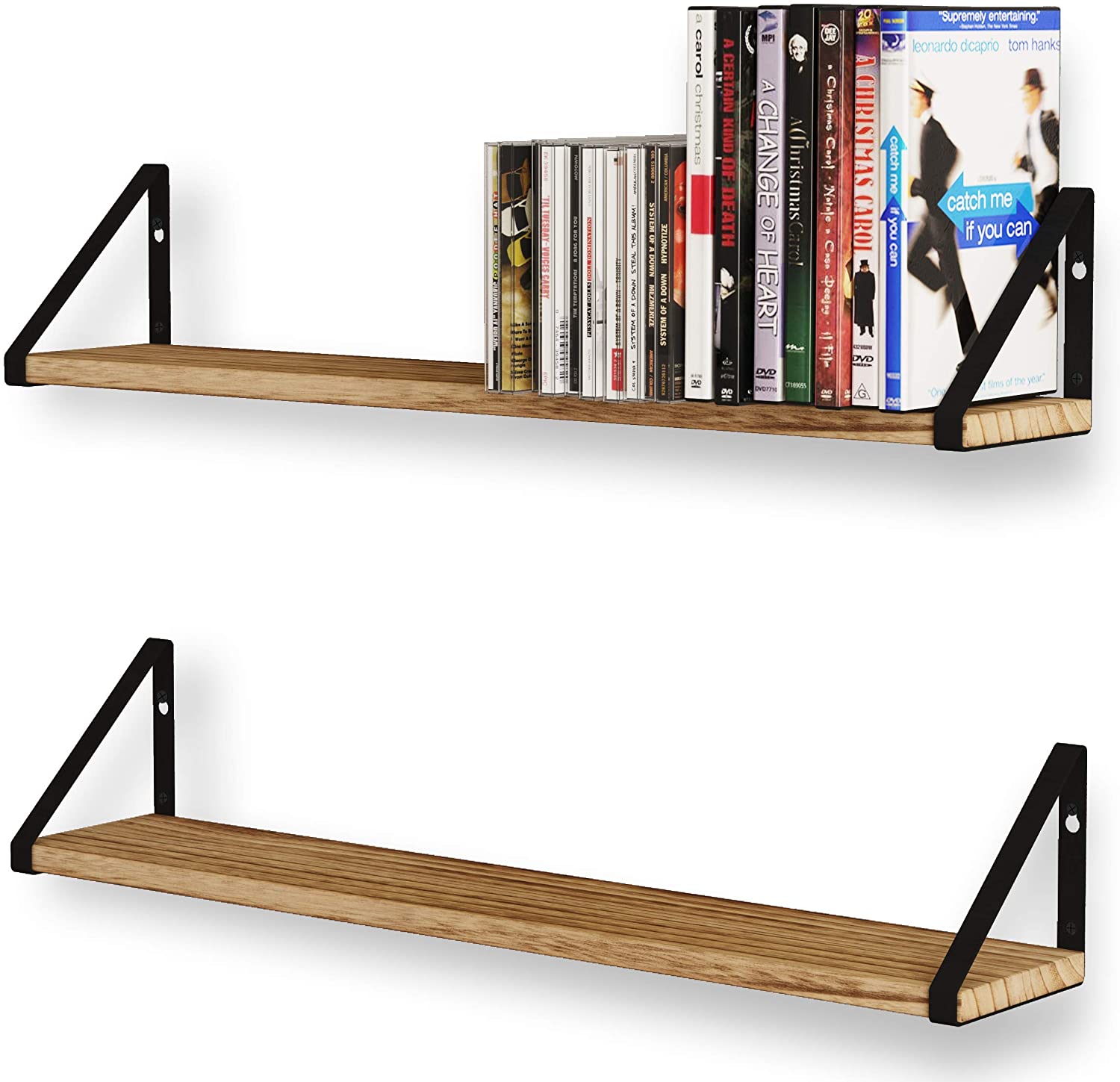 Single-side Bracket Metal Floating Shelf Brackets for Wall Mountable Home Decor Ideas