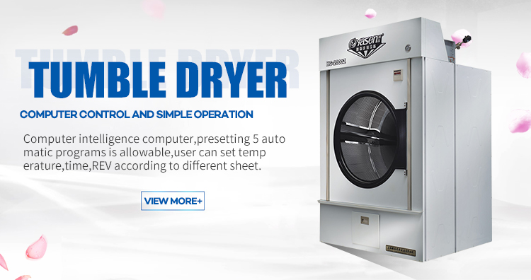 Large Capacity 100kg Automatic Industrial Tumble Dryer with Steam Heating Clothes Dryer