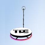 Automatic 360 Selfie Photo Booth Round Platform LED Ring Light