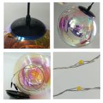 Fashion Glass Ball Pendant Light Modern LED Indoor Lamp Restaurant Dining Room