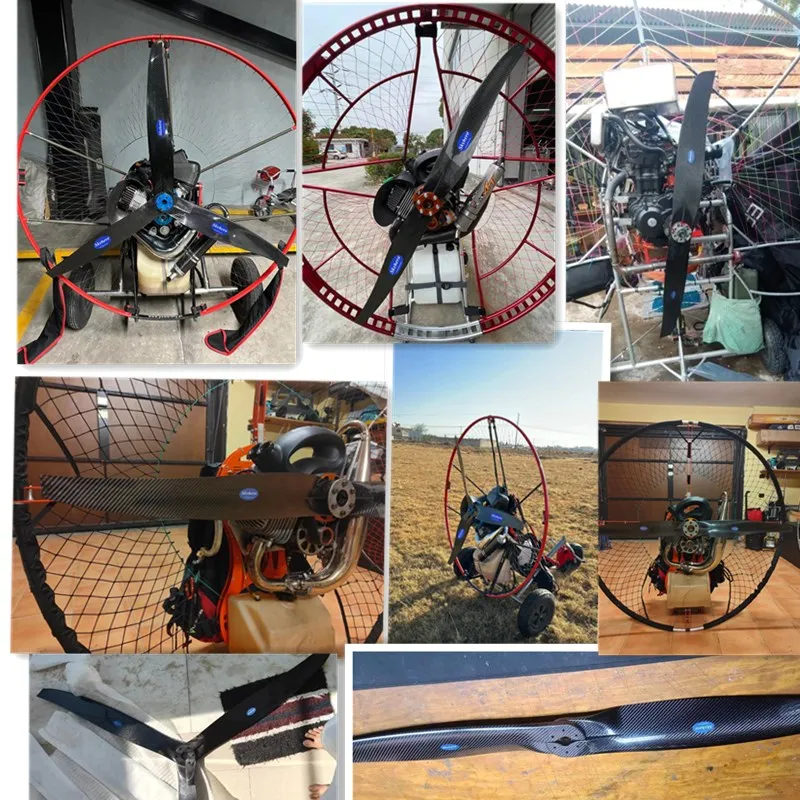 ROS motor Ros 100 125 200 engine paramotor carbon propeller powered parachute propellers 125cm 130cm 2 blades 3 baldes