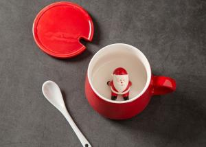 Quality Supermarket 13 Oz 400CC Christmas Ceramic Mugs wholesale