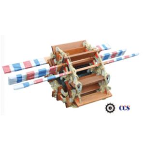 Quality Marine Pilot Rope Ladder Willow Material 5 - 45m Length For Cargo Vessels wholesale