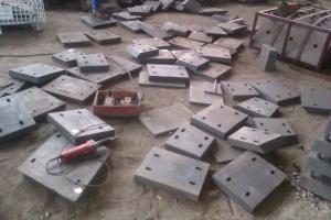 Quality High Cr White Iron Castings wear resistant wear plates Hardness more than HRC58 wholesale