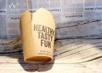 Eco Friendly Kraft Paper Take Out Boxes , Biodegradable Noodle Box
