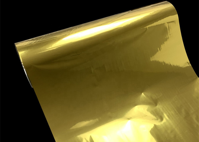 Gold Met PET Film Polyester Packaging 1500mm For Cardboard Paper Laminating