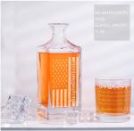 Glass Bespoke 450ml Decanter Whisky Glass Bottles With Customer Logo