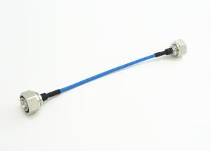 Quality Silver Plated 4.3-10 RF Male Connector Straight Clamping Connectors With RG141 Cable wholesale