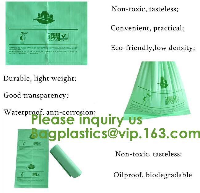 Heavy Duty Compostable T-shirt Handle Tie Plastic Roll Garbage Bags Trash Bags, t shirt carry bags, bagease, bagplastics