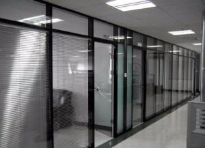 Fire Retardant Aluminum Frame Sliding Glass Doors Heat Insulation Easy Movement