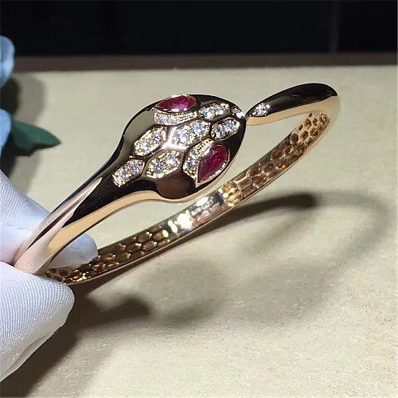 Luxury jewe factoryi diamond snake Bracelet 18k gold white gold yellow gold rose gold diamond Bracelet