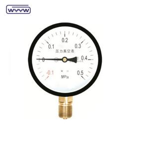Quality Black Steel Or Stainless Steel Case Compound Pressure Gauge Radial Mount wholesale