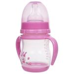 Double Handle PP Polypropylene Baby Bottles Customized Logo