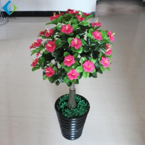 Quality Landscaping Decorative Bonsai Flower Plant , Silk Azalea Flowers R020052 wholesale