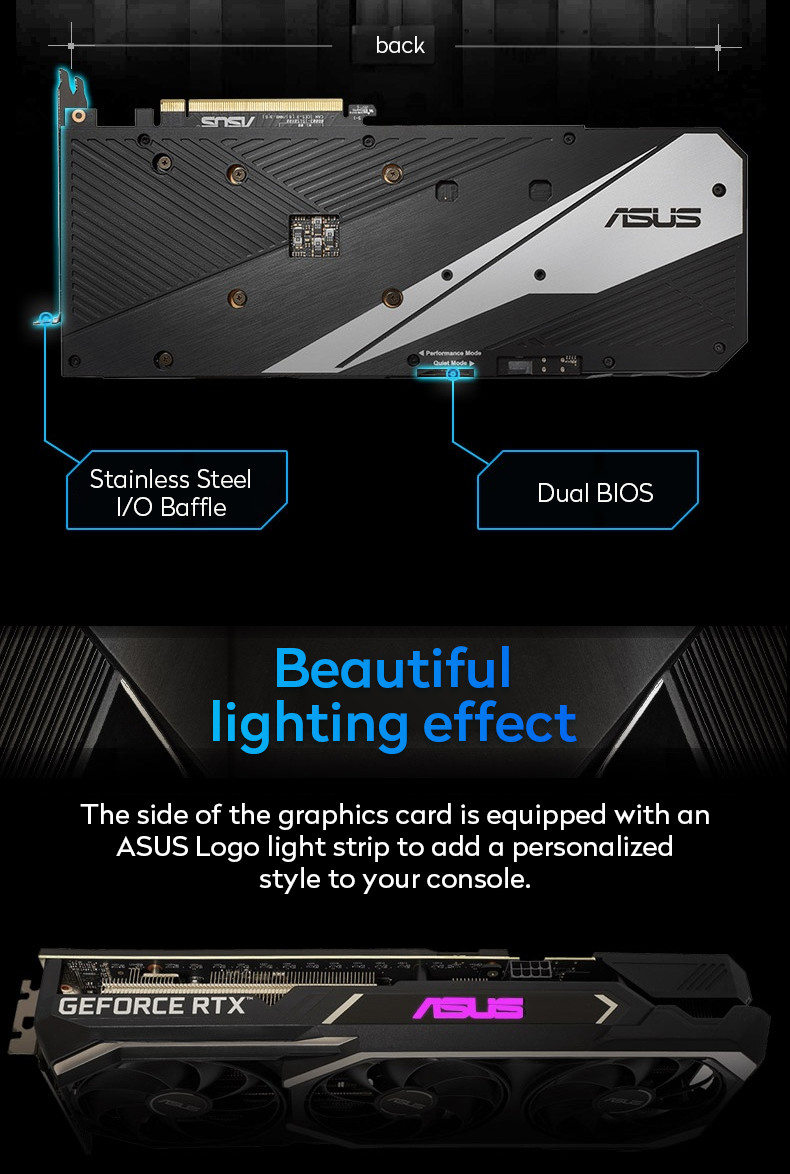 PCI Express 4.0 Computer Gaming Graphics Card RTX3060TI O8G LHR Version RTX3060Ti-O8G-GAMING