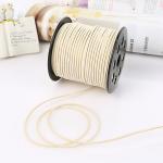 Suede Leather Velvet Wired Ribbon 3mm Double Sided Velvet Ribbon