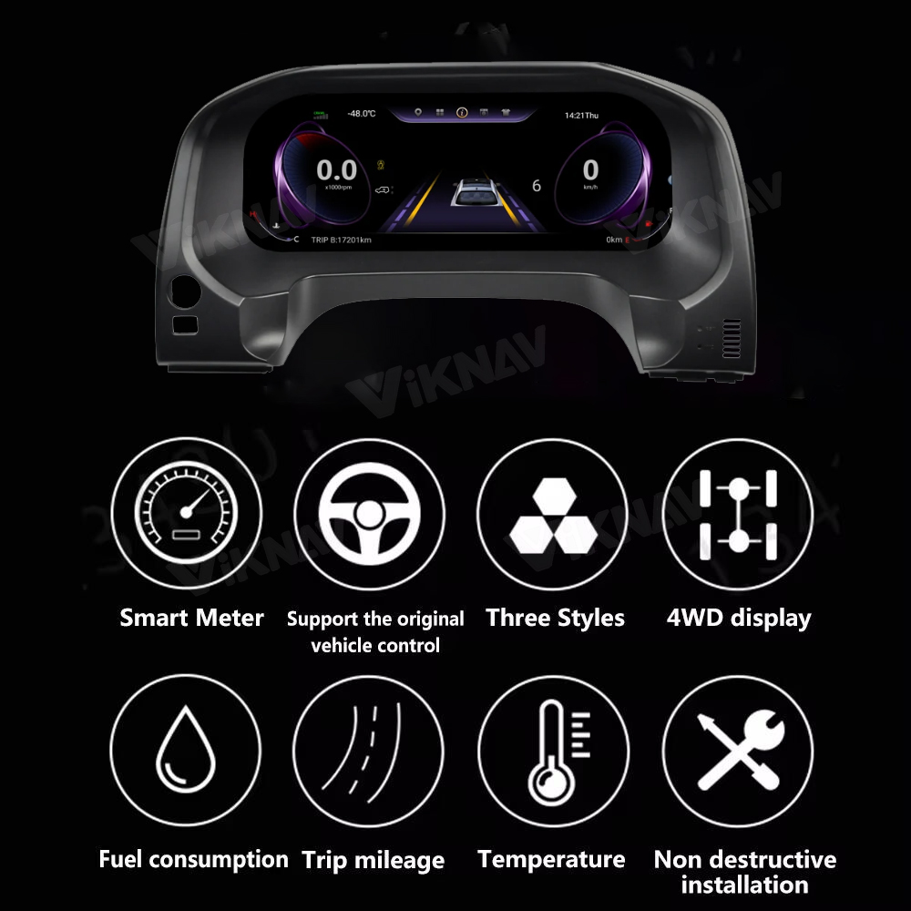 Car Digital Instrument Cluster Panel For Toyota Prado 2010-2019 LCD Meter
