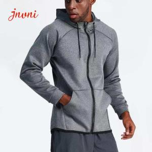 Quality Mens Activewear Tops Full Zip Athletic Hoodies Muscle Sweatshirt wholesale