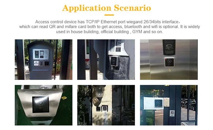 RSA AES TCP IP Weigand 26/34 Access Control QR NFC Reader