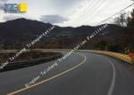 Steel Rolling Guardrail Barrier 76mm Post Diameter 2.5mm Panel 1.2m Height