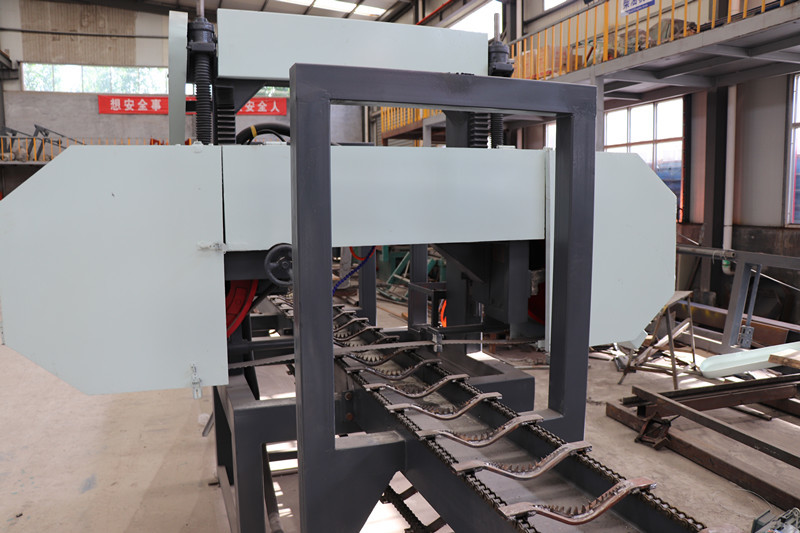 Wood logs first cutting Horizontal Band Saw Machine/ Cants cutting bandsaw mills