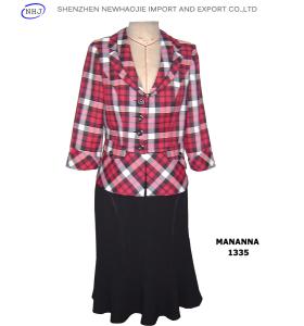 Quality elegant skirt suits office ladies suits wholesale