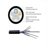 PVC LSZH Jacket Fiber Optic Drop Cable For Telecom Comunication Waterproof