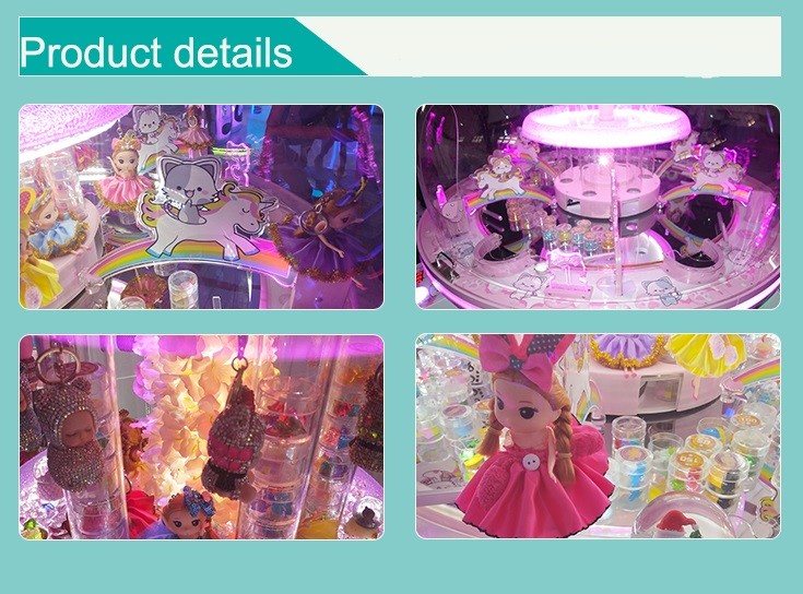 SGS Gift Vending Machine / 6 People Automatic Joystick Gift Game Machine Crystal Castle