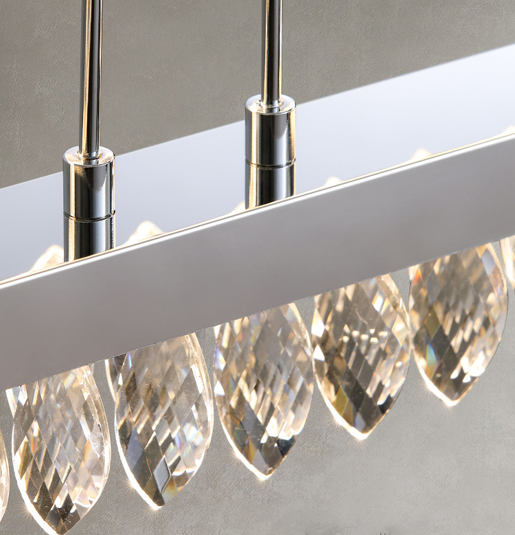 Led Silver Chandelier For Living Room Modern Creative Design crystal led ceiling light(WH-CY-214)