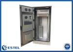 IP55 Galvanized Steel 39U Outdoor Telecom Cabinet Single Wall 1.2mm Thickness