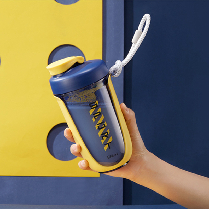 Custom Protein Drink Shaker Bottle 600ml With Mixer Ball