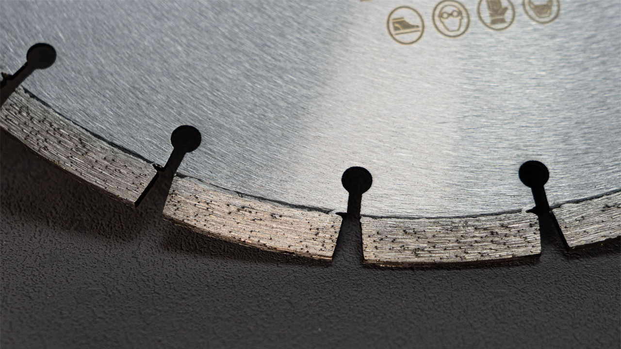 Silver Professional 12inch Diamond Circular Saw Blade For Calcium Silicate Cutting Disc