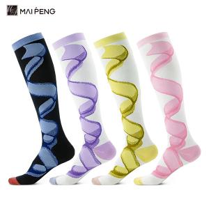 Quality Breathable Compression Socks 20-30 Mmhg Long Compression Stockings For Running wholesale