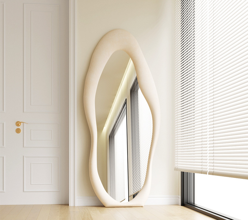 Decorative Body Curved Full Length Mirror Oversized Arched Floor Mirror